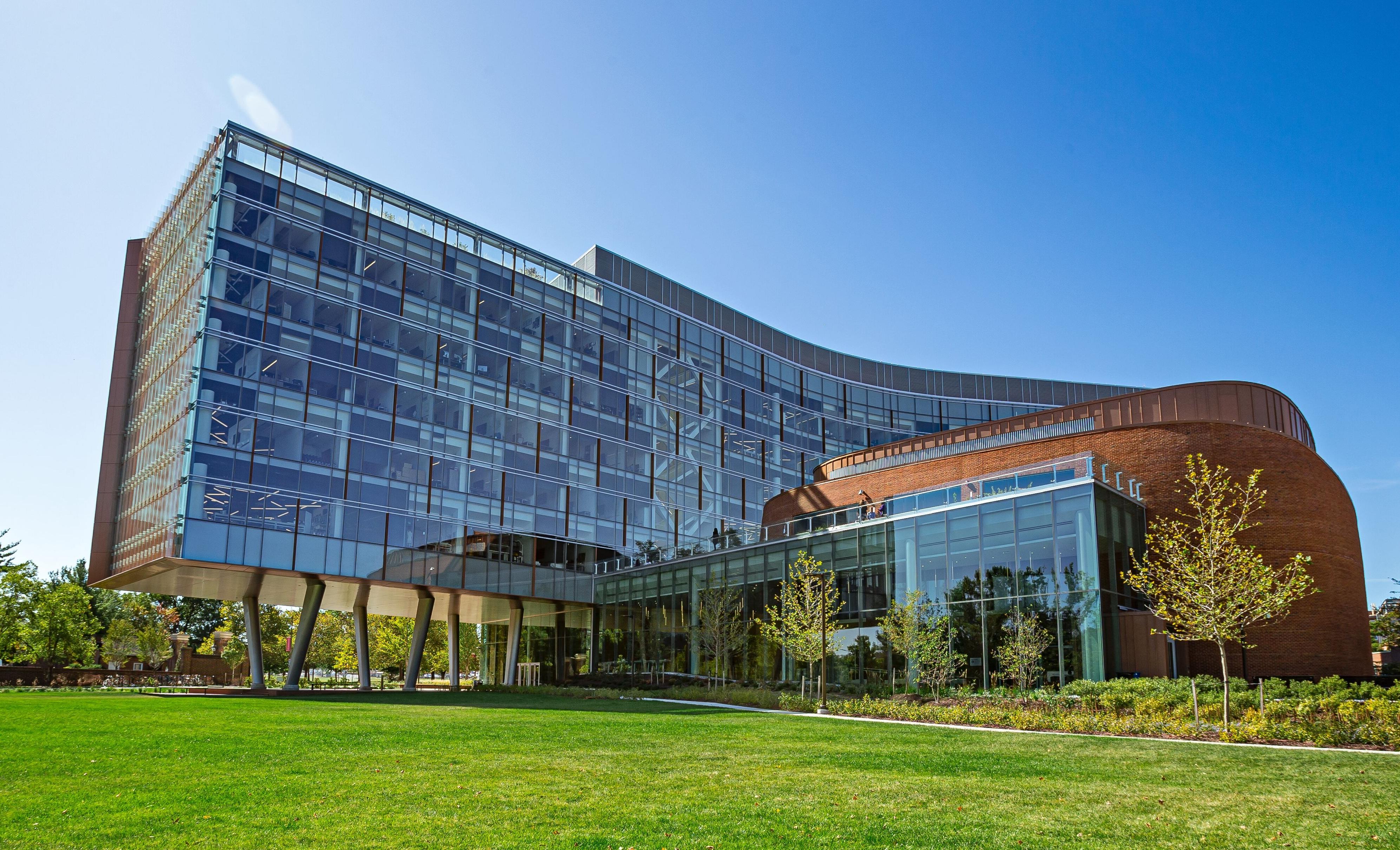 large glass building